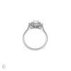 Thumbnail of The Princess Ring Diamond Engagement Ring - 14k White Gold
