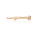 Side profile of the Promise Me Diamond Ring in 14k gold, showcasing the intricate twig band texture.