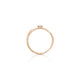 Top-down view of the Promise Me Diamond Ring in 14k gold.