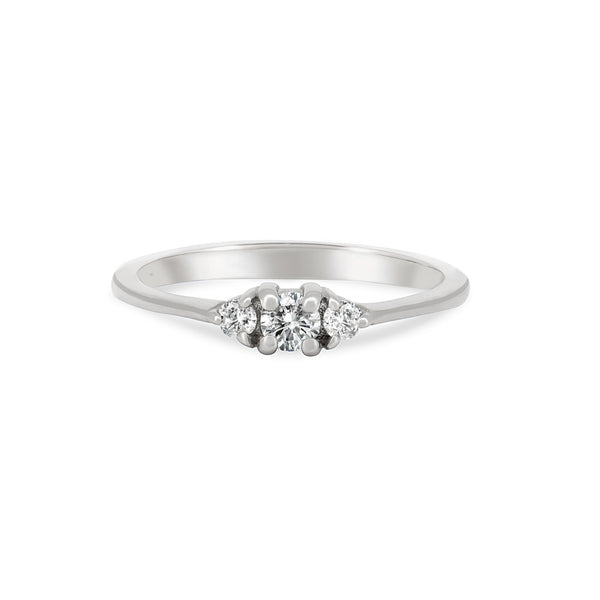 Promise me Tomorrow Diamond Ring - 14k Polished White Gold