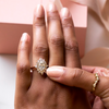 Thumbnail of Queen of Hope Lab-Diamond Engagement Ring - 14k Gold