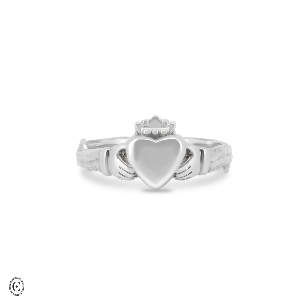 Silver Chupi Claddagh Signet Ring
