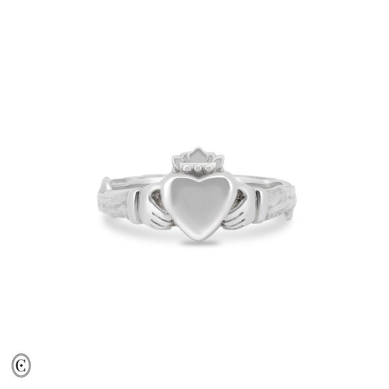 Silver Chupi Claddagh Signet Ring