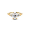 Thumbnail of Front view of the Starlight 1.5ct Oval Diamond Engagement Ring in 14k solid gold, featuring an oval diamond with a polished band.