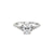 Starlight - Oval Diamond Engagement Ring 14k White Gold