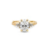 Thumbnail of Front view of the Starlight 1.5ct Oval Diamond Engagement Ring in 14k solid gold, featuring an oval diamond with a twig band.