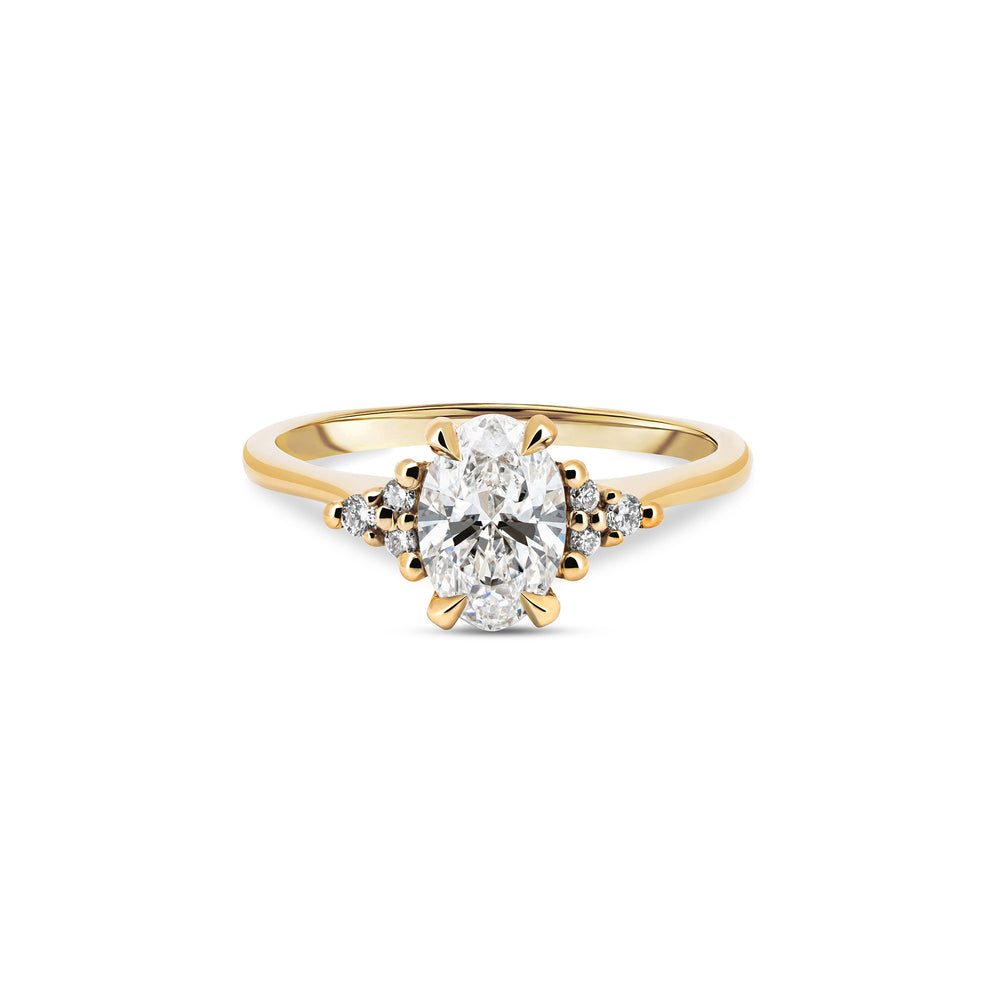 Starlight Oval Diamond Engagement Ring Chupi