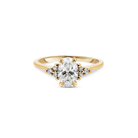 Thumbnail of Starlight - Oval Diamond Engagement Ring 14k Gold