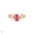 Starlight - Oval Pink Diamond Engagement Ring 14k Gold