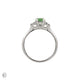 Starlight - Green Lab Grown Diamond Engagement Ring 14k White Gold