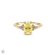 Thumbnail of Starlight - Oval Lab Grown Yellow Diamond Engagement Ring 14k Gold