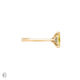 Starlight - Oval Lab Grown Yellow Diamond Engagement Ring 14k Gold