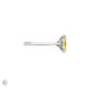 Starlight - Oval Lab Grown Yellow Diamond Engagement Ring 14k White Gold