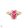 Thumbnail of Starlight - Oval Pink Diamond Engagement Ring 14k Gold