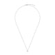 Full view of the Teardrop 0.5ct Diamond Necklace in 14k white gold, showcasing the full length of the delicate chain and teardrop pendant.