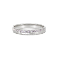 Thumbnail of The Light Within Lab Grown Diamond Slim Band - 14k White Gold