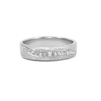 Thumbnail of The Light Within Lab Grown Diamond Wide Band - 14k White Gold