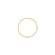Top-down view of the Timeless Love 2mm Wedding Band in 14k gold, highlighting the continuous polished surface.