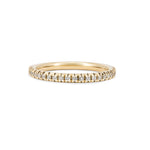 Front view of the Today Diamond Eternity Ring in 14k polished gold, featuring a continuous band of diamonds.