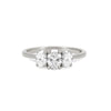 Thumbnail of Guiding Light Trilogy - Oval Diamond Engagement Ring 14k White Gold