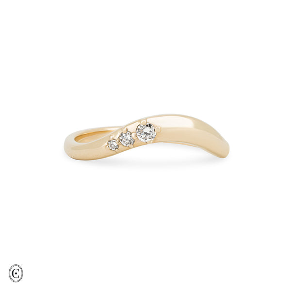 Wave of Love - Crown Lab Diamond Ring