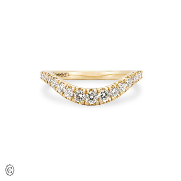 Alternative view of Wave of Love - Lab Diamond Eternity Ring