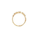 Top-down view of the Whispered Dreams Lab-Grown Diamond Cluster Ring in 14k solid gold.