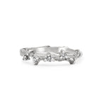 Thumbnail of Front view of the Whispered Dreams Lab-Grown Diamond Cluster Ring in 14k white gold, featuring a cluster of diamonds on a twig band.