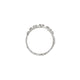 Top-down view of the Whispered Dreams Lab-Grown Diamond Cluster Ring in 14k white gold.