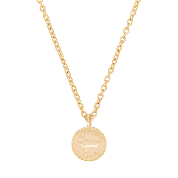 Worth Your Weight In Gold 1996 Stag Coin Necklace - 14k Gold