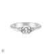 Thumbnail of You, Me & Magic - Round Cut Three Stone Engagement Ring 14k White Gold