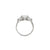 You, Me & Magic - Round Cut Three Stone Engagement Ring 14k White Gold