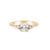 You, Me & Magic - Round Cut Three Stone Engagement Ring 14k Gold