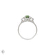 You, Me & Magic - Green Sapphire Engagement Ring 14k White Gold