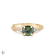 You, Me & Magic - Green Sapphire Engagement Ring 14k Gold