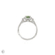 You, Me & Magic - Green Sapphire Engagement Ring 14k White Gold