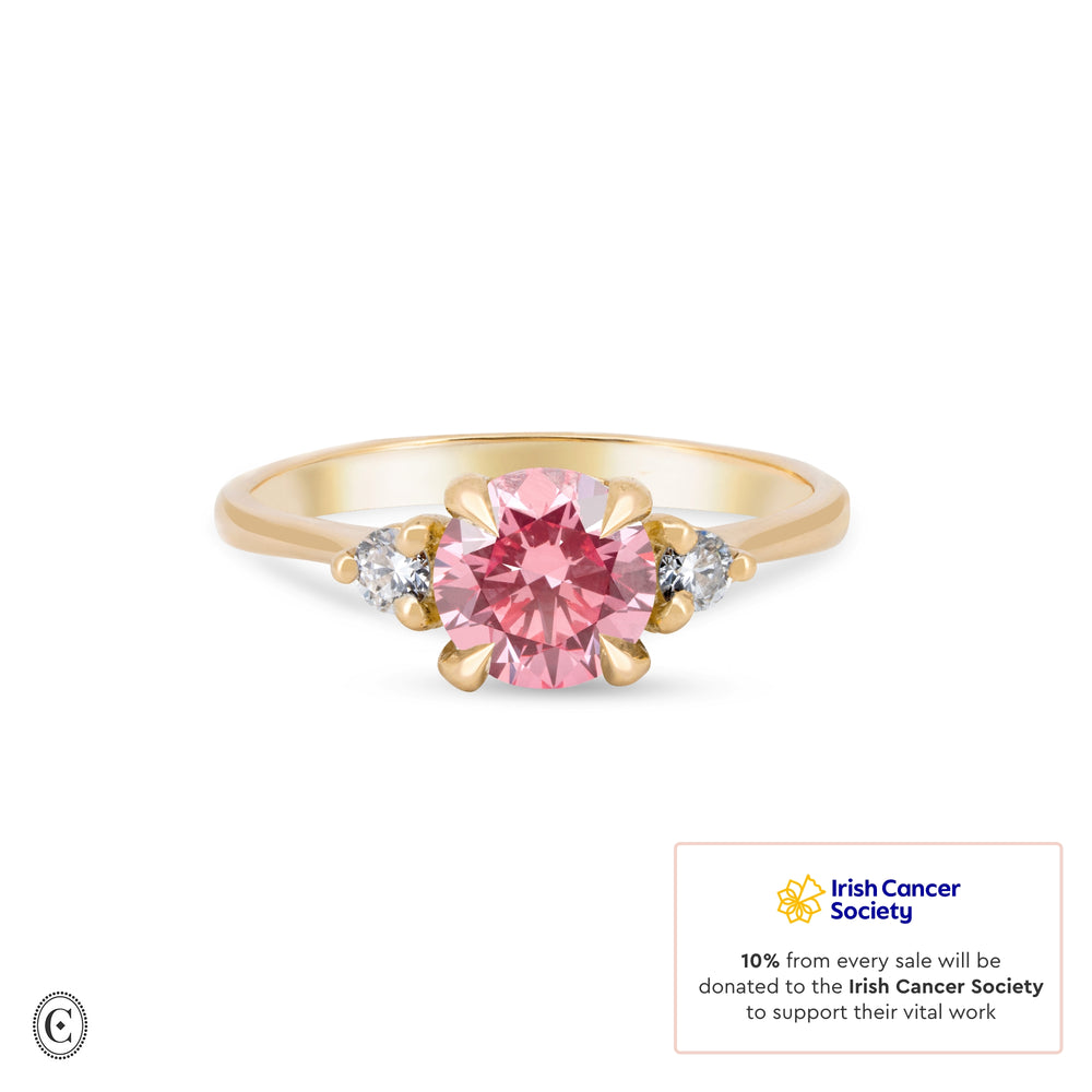 You, Me & Magic - Pink Diamond Engagement Ring 14k Gold