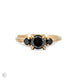 Thumbnail of You, Me & Magic 1ct Black Diamond Ring - 14k Gold Twig Band