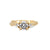You, Me & Magic - Round Cut Three Stone Engagement Ring 14k Gold