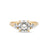 You, Me & Magic - Round Cut Three Stone Engagement Ring 14k Gold