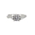 You, Me & Magic - Grey Diamond Engagement Ring 14k White Gold