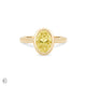 Thumbnail of Yours & Mine - Bezel Set Heart Gallery Radiant Cut Yellow Lab Grown Diamond Engagement Ring 14k Gold