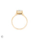 Yours & Mine - Bezel Set Heart Gallery Radiant Diamond Engagement Ring