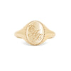 Thumbnail of Always Remember Hand Engraved Family Signet Ring - 14k Gold