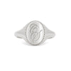 Thumbnail of Always Remember Hand Engraved Family Signet Ring - 14k White Gold