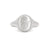 Always Remember Hand Engraved Family Signet Ring - 14k White Gold