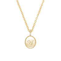 Thumbnail of Always Remember Hand Engraved Necklace - 14k Gold