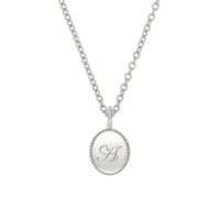 Thumbnail of Always Remember Hand Engraved Necklace - 14k White Gold