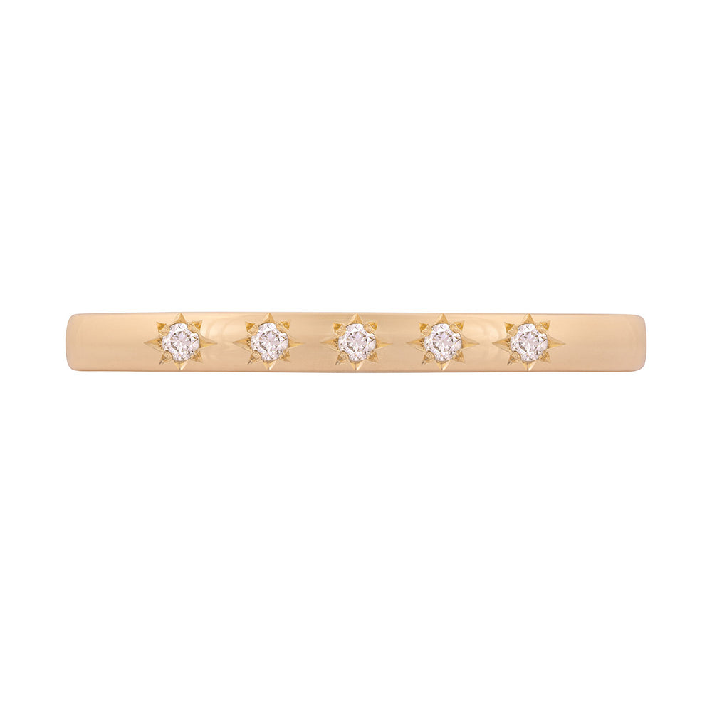 Tomorrow Promise Ring Five Diamond - 14k Gold with Five Diamonds