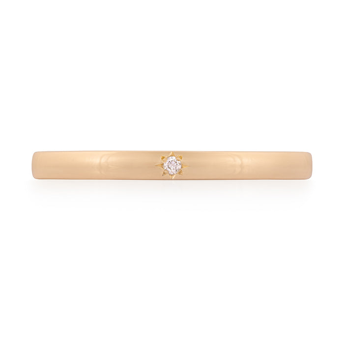 Tomorrow Promise Ring One Diamond - 14k Gold with One Diamonds